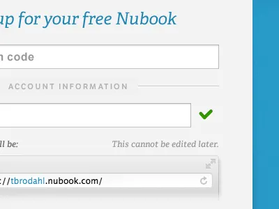 Signup Free Nubook form nubook signup
