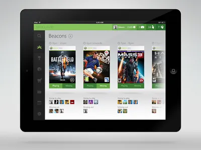 Xbox App Concept concept ios ipad retina xbox