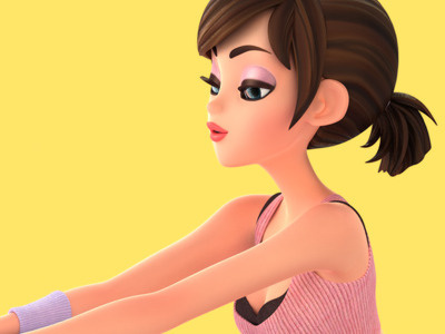 Life in Pink - Sport session ball cute fashion girl gym modern pin up sport