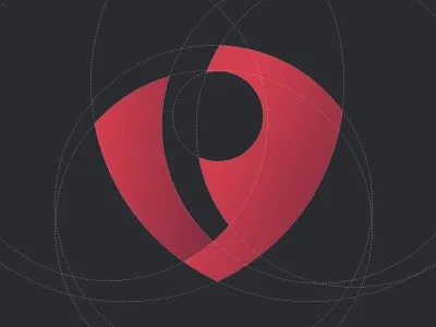 VP abstract ali effendy general trading guidelines initials logo mark p shield symbol uae v vp