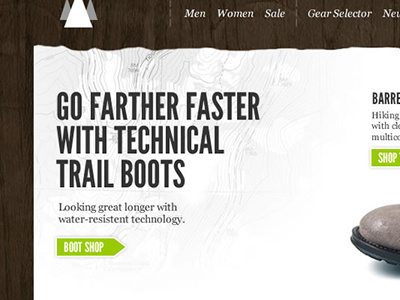 DSW - Outdoor v2 layout textures web design