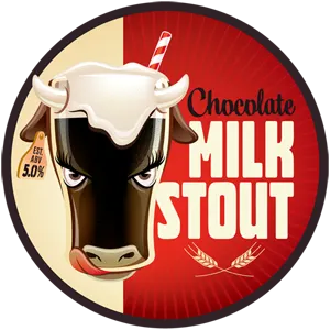 Boeschcmslogo alcohol beer chocolate chocolate milk cow creamy stout tasty tongue