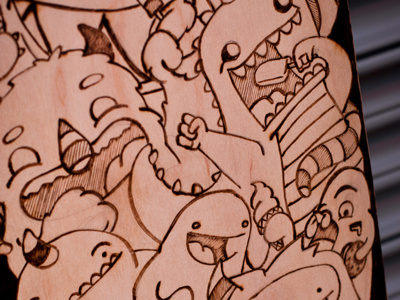 Recess Monster Skateboard 2 illustration monsters recess skateboard