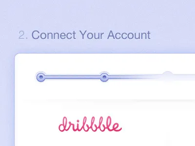 Connect Your Account account blablablabla connect dribbble github login process purple register signup