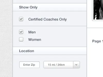 Show Only app clean crisp filter hour location perfect pixel rate search show tick ui web