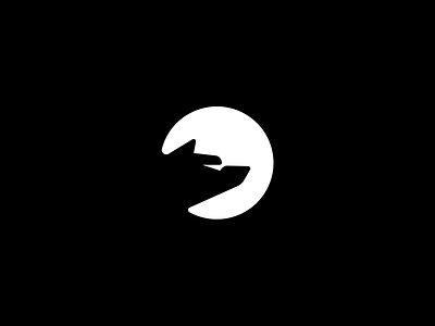 Moon wolf animal brand branding design elegant flat graphic design illustration logo logo design logotype mark minimalism minimalistic modern moon sign wild wolf