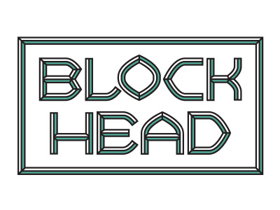 Blockhead 2 design font type typeface typography