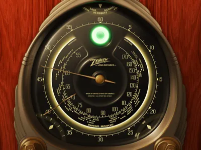 Stay Tuned! Final antique antiques art deco knob knobs radio radios retro zenith