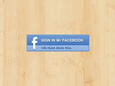 Sign In w/ Facebook blue buttons facebook facebook button facebook sign in free psd sign in snapseed ui wood