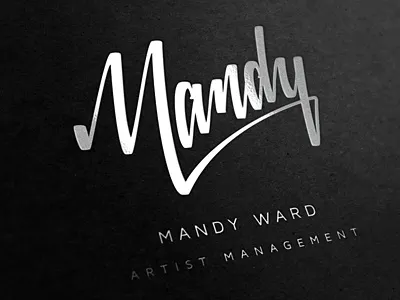 Mandy - The Presentation branding corporate identity custom font design agency hand written logo logo design matt vergotis signature verg verg advertising