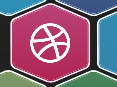 Custom Social Icons colours dribbble facebook hexagon honeycomb icons social twitter