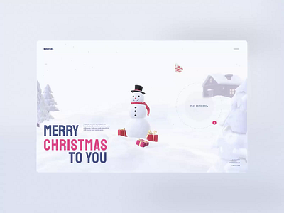✨ Xmas Concept 3d animation christmas design illustration interface klaus motion noel product design snow snowman ui uidesign uiux website xmas