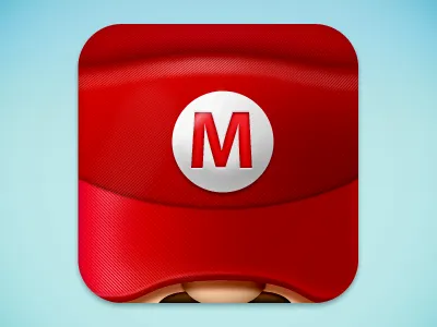 Mario Icon android bro bros cap game games hat icon icons ios mario nintendo super
