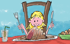 Mary had a little Lamb childrens books illustration illustrattion