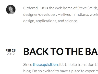 Ordered List Redesign orderedlist redesign