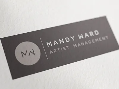 Mandy3 branding calligraphy corporate identity design agency logo logo design matt vergotis monogram verg verg advertising