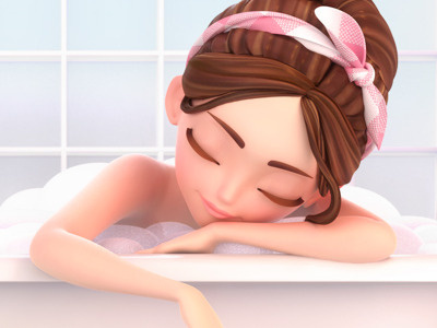 Life In Pink Sweetness 3d character cartoon cg cute fashion girl modern pinup