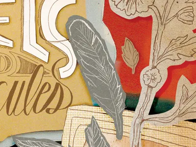 Pixels and Molecules Final album art illustration typography