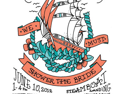 Jaclyn Shower illustration lettering shower stationery tattoo wedding