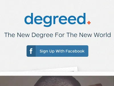 The new world facebook landing page sign up