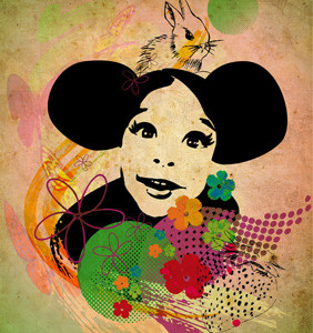 Really? abstract bunny butterfly cute floral flower girl rabbit spring strawberry