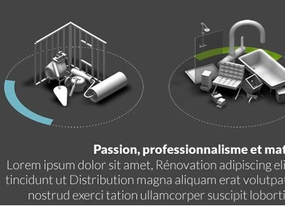 Navigation for a site of masonry 3d cinema4d fireworks webdesign