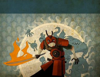 Samurai animated series art brett jubinville character design samurai tinman creative studios