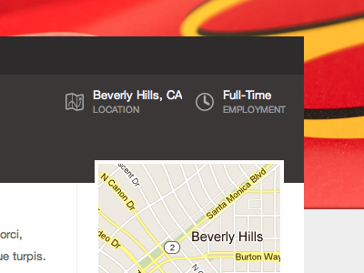 Job detail page - full detail geomicons job map product page startup