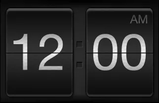 Flip Clock - Take 1 flip clock time ui