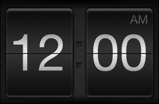 Flip Clock - Take 1 flip clock time ui