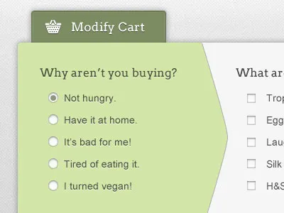 Ficticious Shopping Cart Form form shopping cart