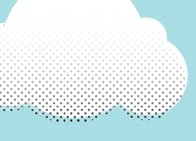 just a cloud cloud dots illustration