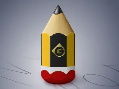 Pencil Icon adobe fireworks fireworks icon paper pencil vector wood