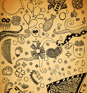 Therapy doodle doodling funny old sketch therapy vintage