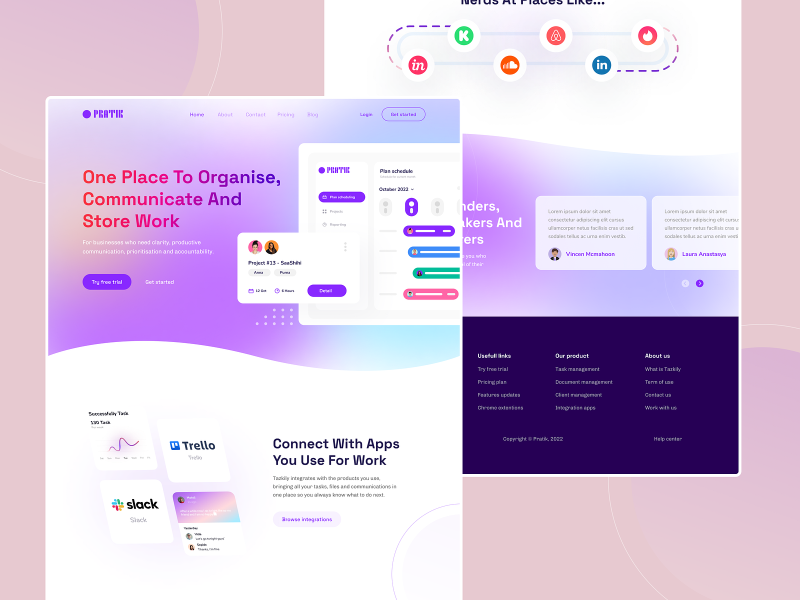 SaaS Homepage: High Conversion based Sales Funnel by Pratik Raj on Dribbble