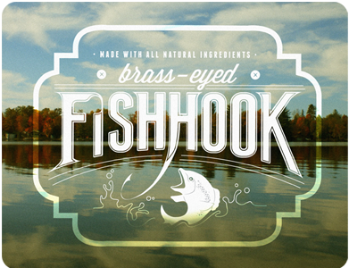 Brass-Eyed Fishhook beer label canada kawartha
