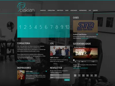 Oakian: Home concept webdesign website