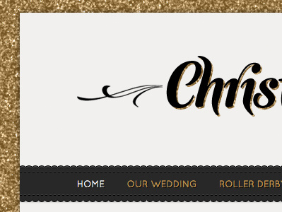 Home black glitter gold quicksand semilla stitching white