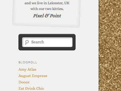 Pixel Point alice black glitter gold quicksand white