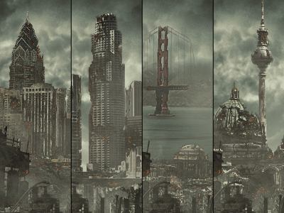 Mass Effect 3 berlin city design destruction fire game illustration los angeles media philadelphia photoshop rinker san francisco video game