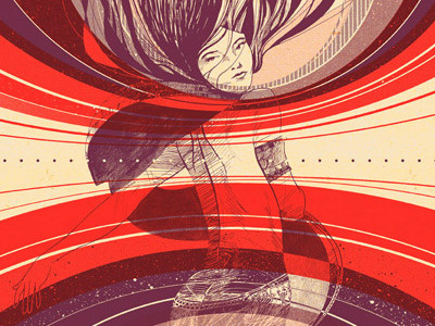 I did the official psoter for SXSW. art drawing limited edition poster print process screen print swsw