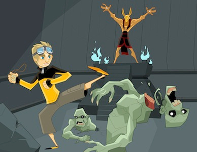Zombies Vs. Ninjas art brett jubinville graphic novel illustration ninja tinman creative studios zombies