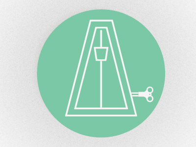 Metronome green illustration metronome noise