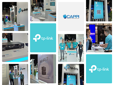 Stand de TP-Link en Encuentro Nacional CAPPI 2024 booth branding event graphic design stand design