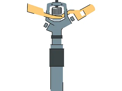 Water Sprinkler Icon Flat Design digital art flat design sprinkler vector art water sprinkler water sprinkler icon