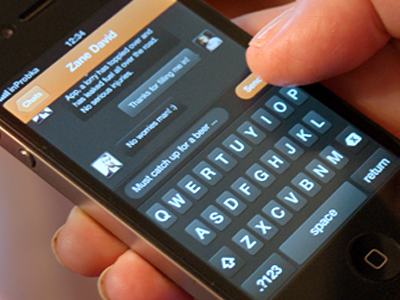 Dark UI Keyboard app button dark interface iphone keyboard map tap ui