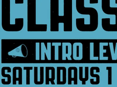 Atlas Improv Poster - Classes atlas improv co. classes font poster type