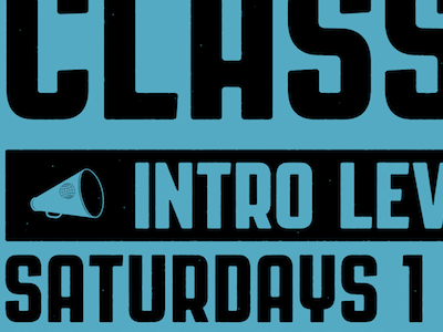 Atlas Improv Poster - Classes atlas improv co. classes font poster type