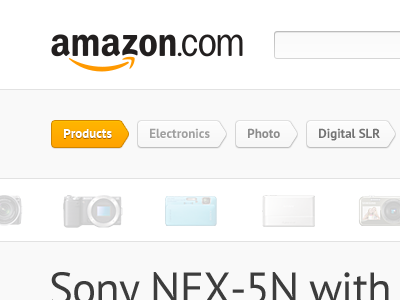 Amazon.com redesign amazon clean concept interface redesign simple ui web white