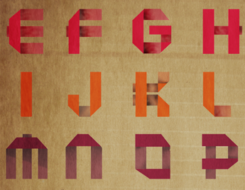 Final Folded Font Paper Poster attachment black colorful concept dimensional erika mackley erika noel design erika noel vector final folded font illustrate illustrative material paper project typography white